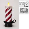 LED-Kerze Zuckerstange 1 LED 15 x 29 cm