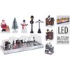 LED-Szenerie Weihnachtsdorf 10-teilig