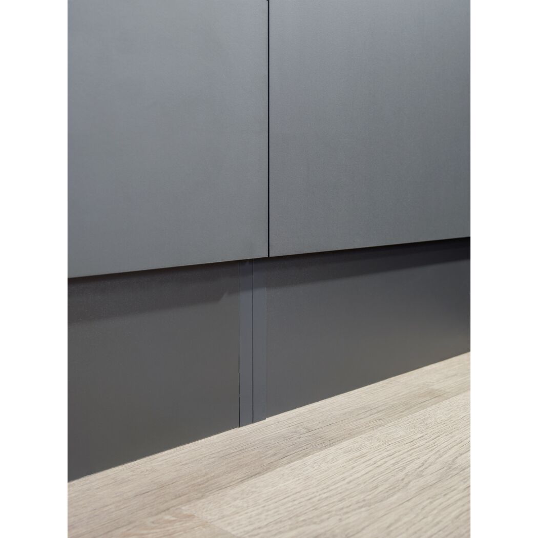 Küchenzeile 'Oliver' mit E-Geräten grau 160 cm
