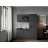 Küchenzeile 'Oliver' mit E-Geräten grau 160 cm