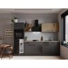Küchenzeile 'Oliver' mit E-Geräten eichefarben/grau 280 cm