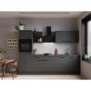 Küchenzeile 'Oliver' mit E-Geräten grau 280 cm