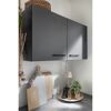 Küchenzeile 'Oliver' mit E-Geräten grau 280 cm