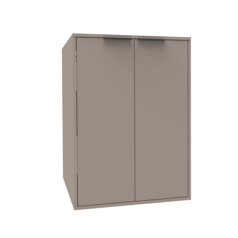 Aufsatzschrank grau 65 x 50,2 x 65,1 cm
