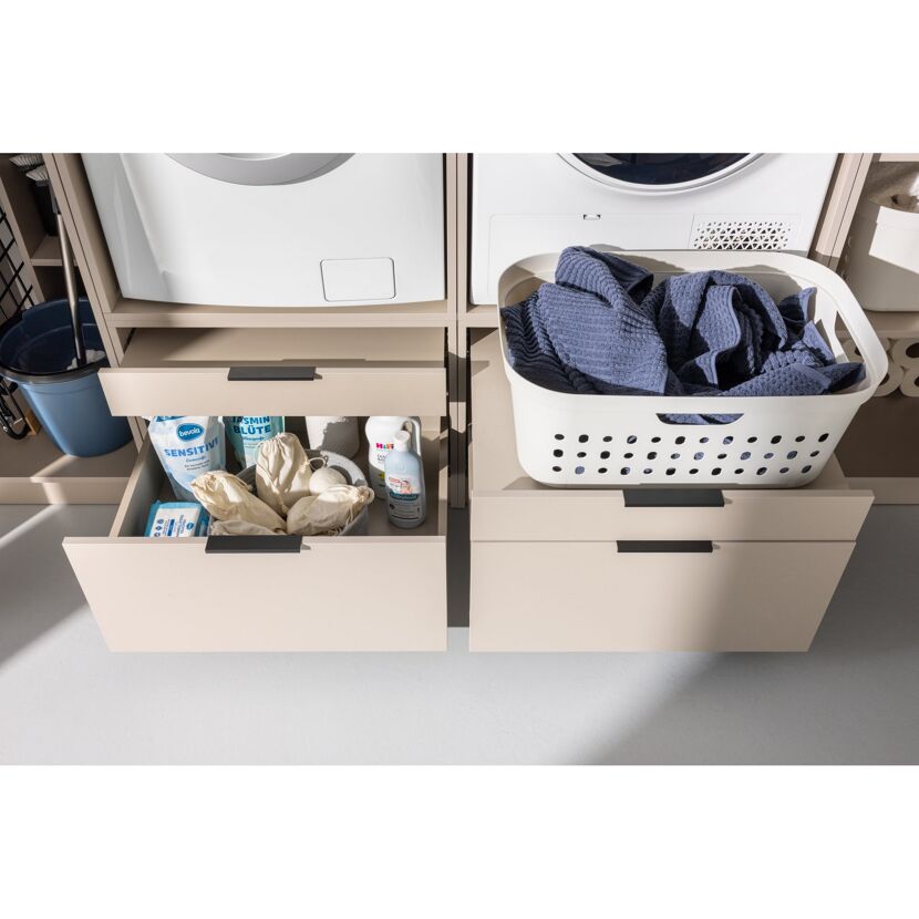Unterschrank grau 65 x 50,2 x 65,1 cm mit Schubladen