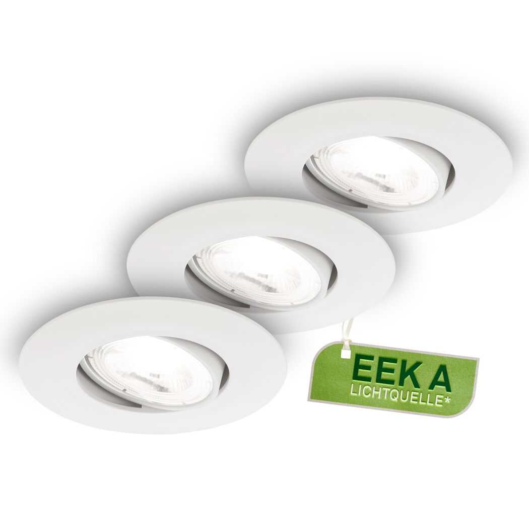 LED-Einbauleuchte 'Kulana' Ø 9 x 2,4 cm neutralweiß 6 W 1080 lm