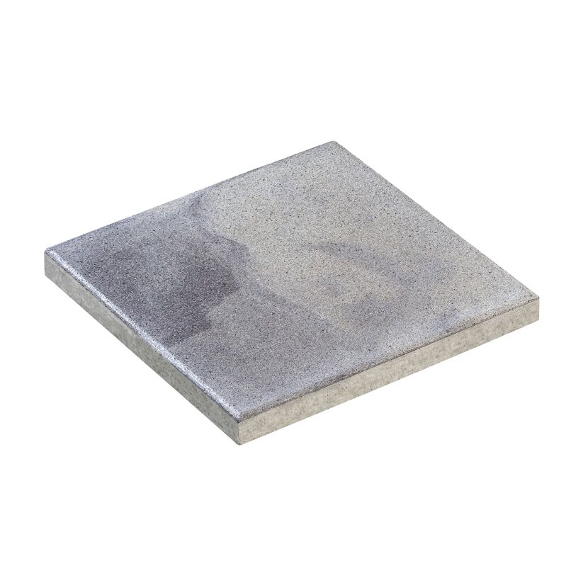 Terrassenplatte 'T-Court Protect' weiß/schwarz 40 x 40 x 4 cm