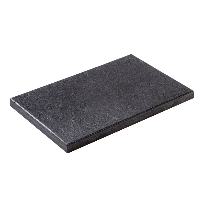 Terrassenplatte 'T-Court Mill' basaltfarben/schwarz 60 x 40 x 4 cm