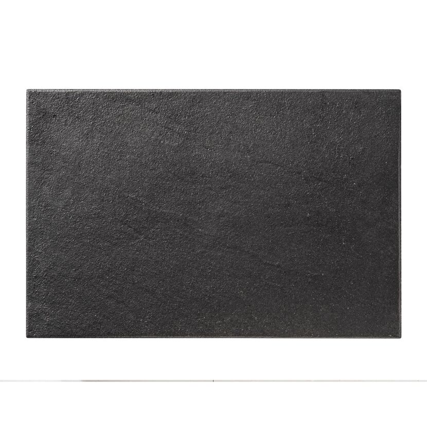 Terrassenplatte 'T-Court Mill' basaltfarben/schwarz 60 x 40 x 4 cm