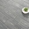 Terrassenplatte 'T-Court Long' quarzitfarben 60 x 30 x 5 cm