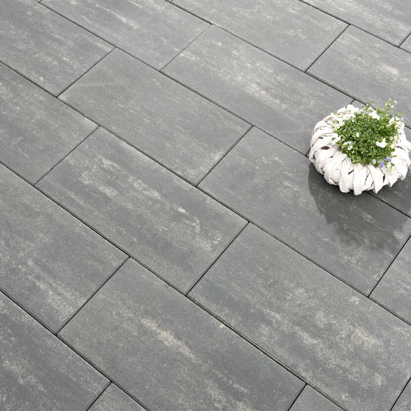 Terrassenplatte 'T-Court Long' quarzitfarben 60 x 30 x 5 cm