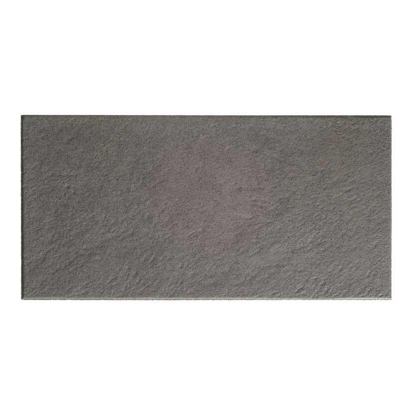 Terrassenplatte 'T-Court Noble' basaltfarben 80 x 40 x 4 cm