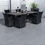 Terrassenplatte 'T-Court Noble' basaltfarben 80 x 40 x 4 cm