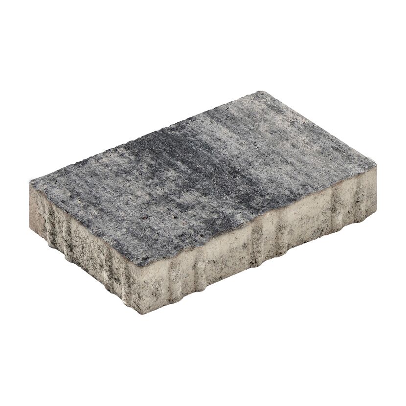 Pflasterstein 'T-Place Fashion' weiß/schwarz 30 x 20 x 6 cm