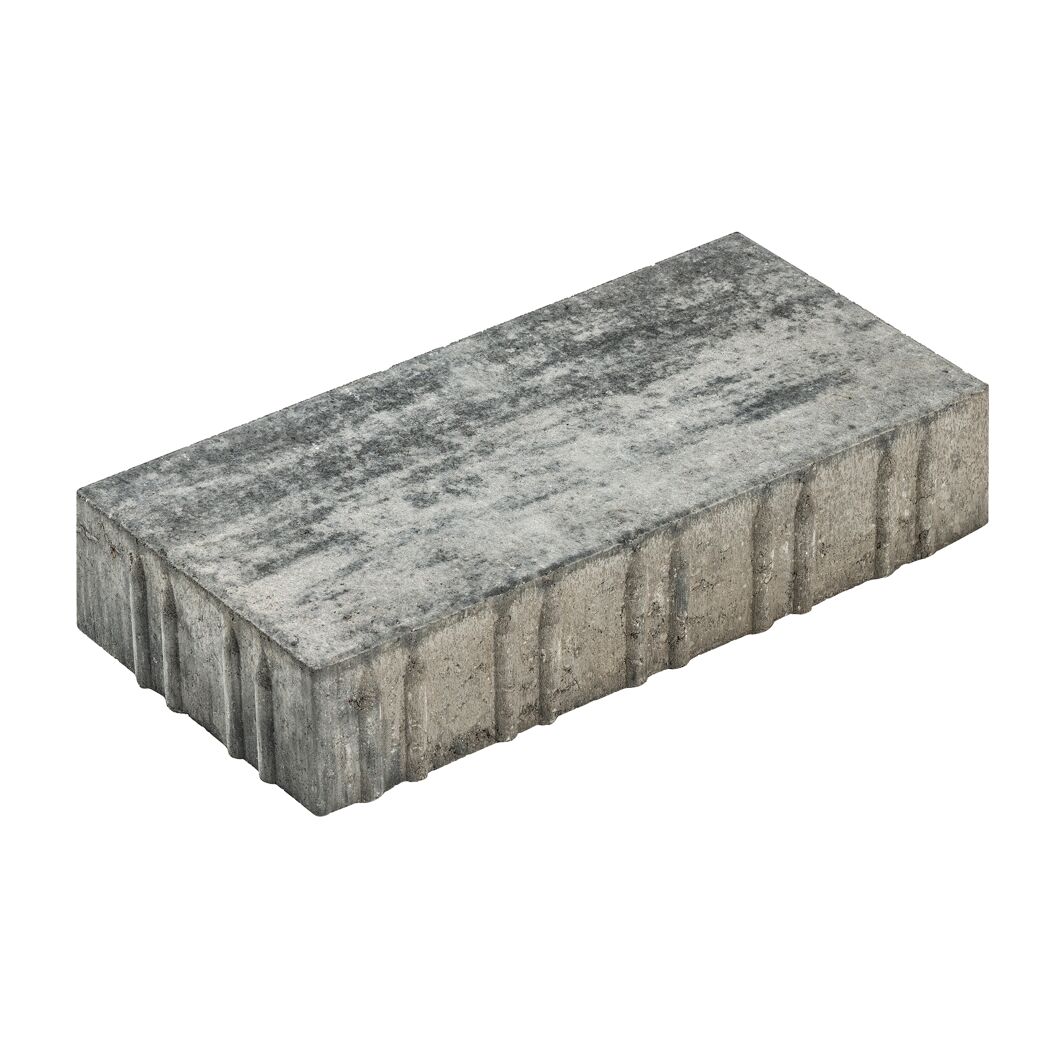 Pflasterstein 'T-Place Trend' weiß/schwarz 40 x 20 x 8 cm