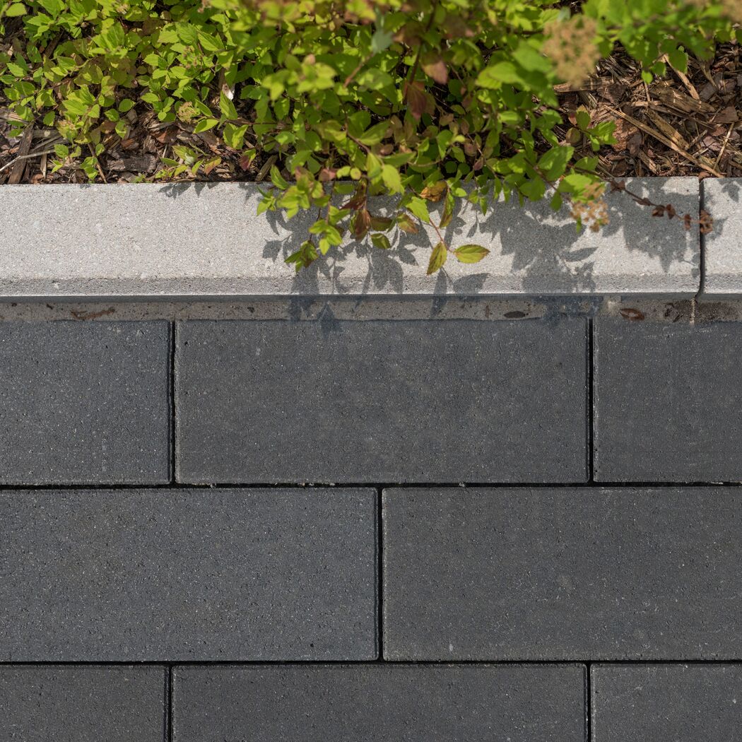 Pflasterstein 'T-Place Trend' basaltfarben mit Glimmer 40 x 20 x 8 cm