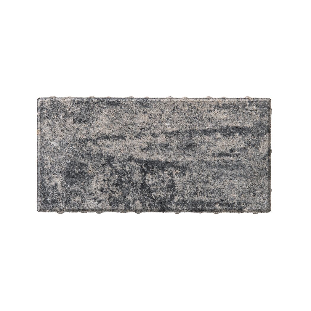 Pflasterstein 'T-Place Style' weiß/schwarz 30 x 15 x 6 cm