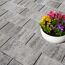 Terrassenplatte 'T-Court Solid' greige 40 x 20 x 4 cm