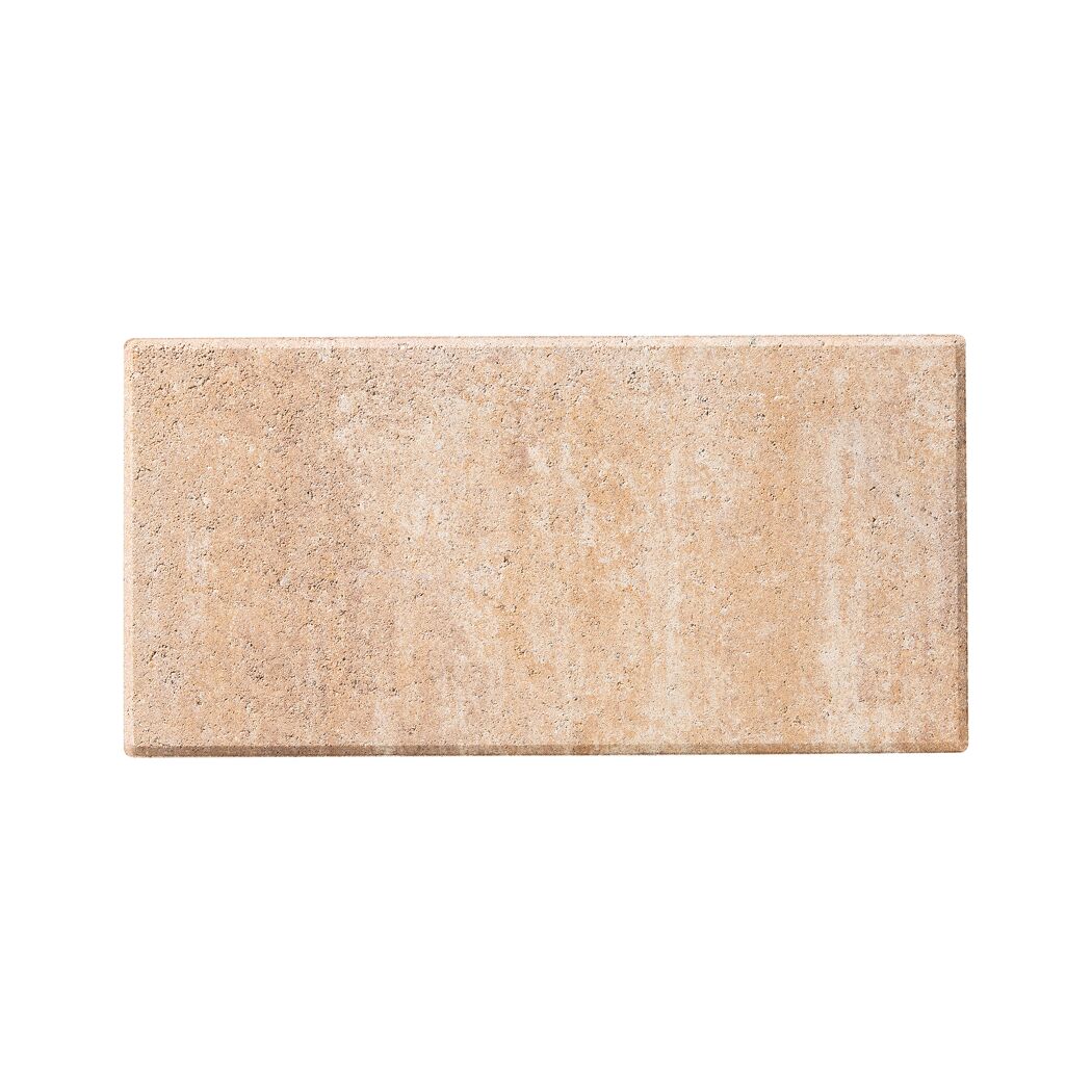 Terrassenplatte 'T-Court Solid' sandsteinfarben 40 x 20 x 4 cm