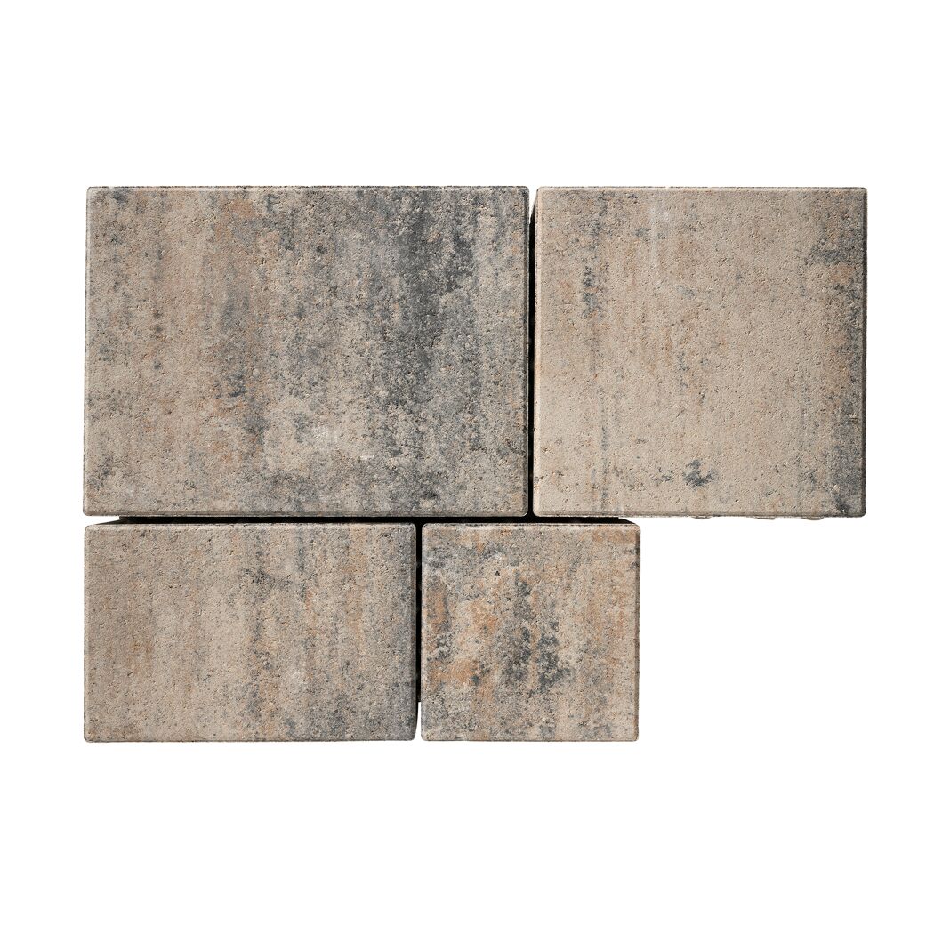 Pflasterstein 'T-Place Mixed' muschelkalkfarben mehrformatig