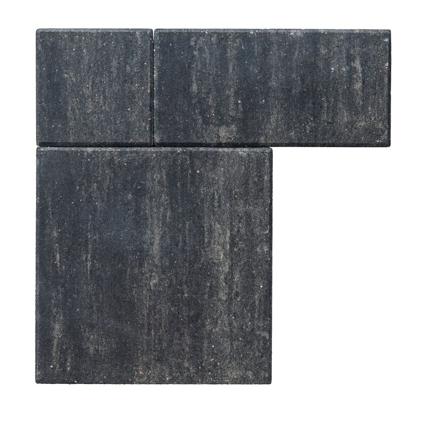Terrassenplatte 'T-Court Blend' quarzitfarben mehrformatig