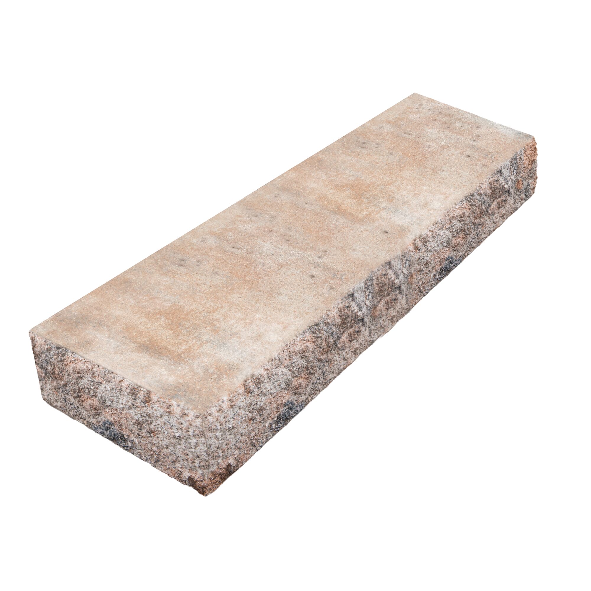 Muschelkalkfarbene Blockstufe 'T-Stair Quarry'.