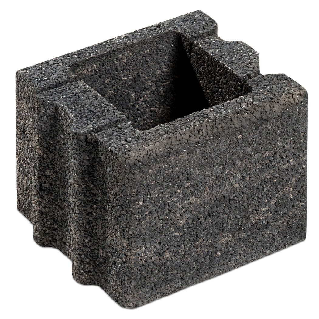 Mauerstein 'T-Wall System' quarzit 25 x 25 x 20 cm