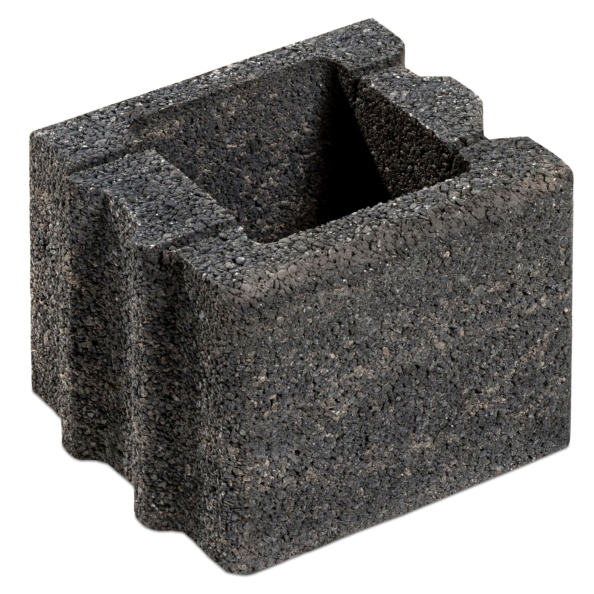 Mauerstein 'T-Wall System' quarzit 25 x 25 x 20 cm
