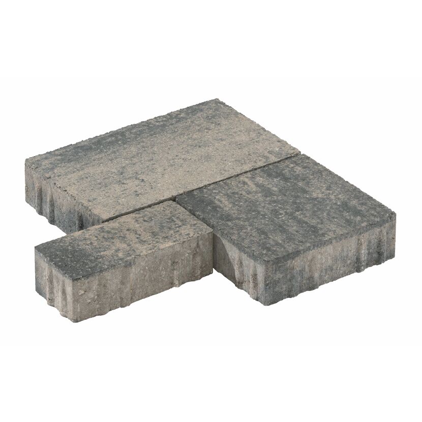 Pflasterstein 'T-Place Various' quarzitfarben mehrformatig