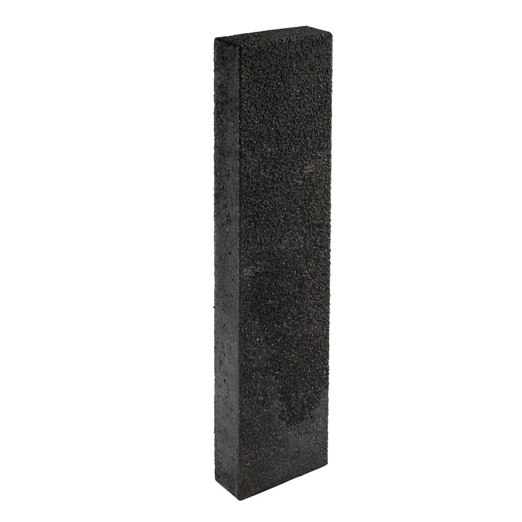 Basaltfarbene Palisade 'T-Gravity Shine' mit rauer Oberfläche.