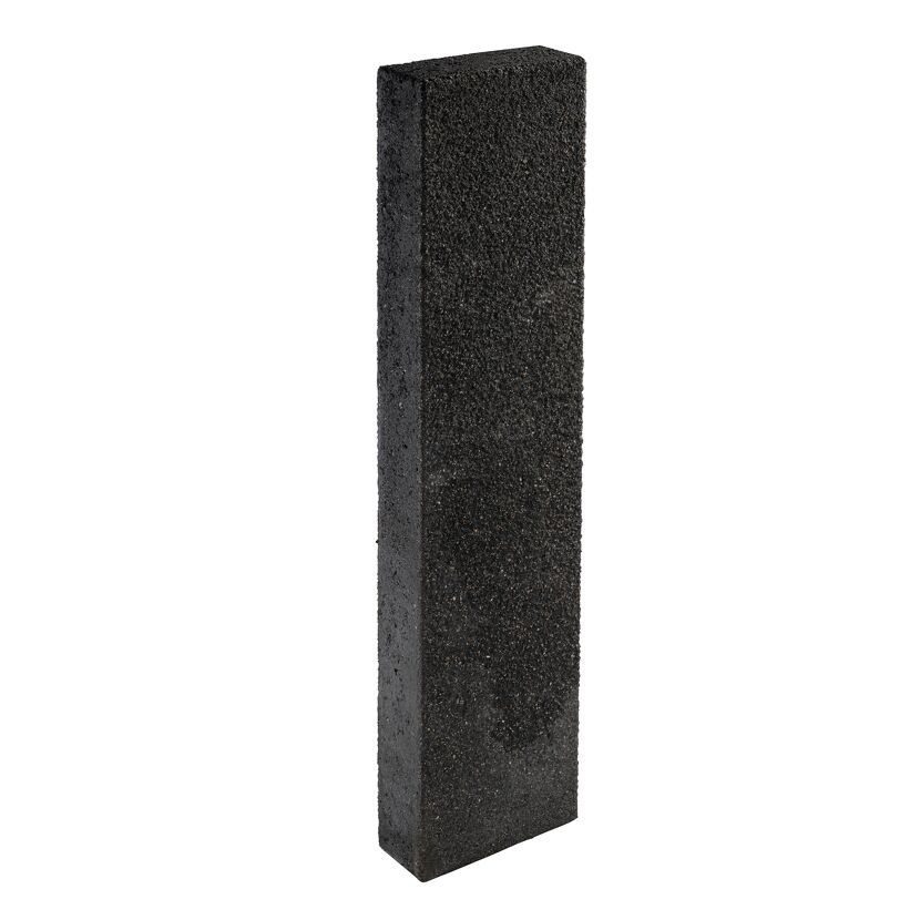 Basaltfarbene Palisade 'T-Gravity Shine' mit rauer Oberfläche.