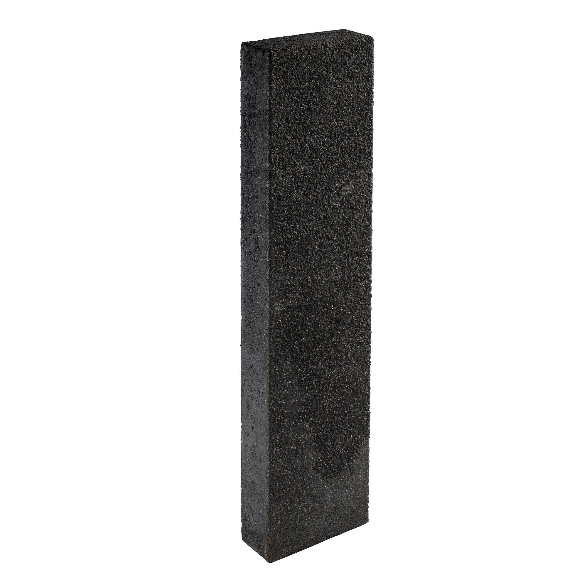 Basaltfarbene Palisade 'T-Gravity Shine' mit rauer Oberfläche.