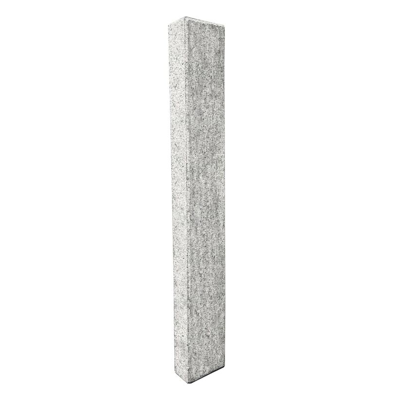 Granitfarbene Palisade 'T-Gravity Shine' auf weißem Hintergrund.