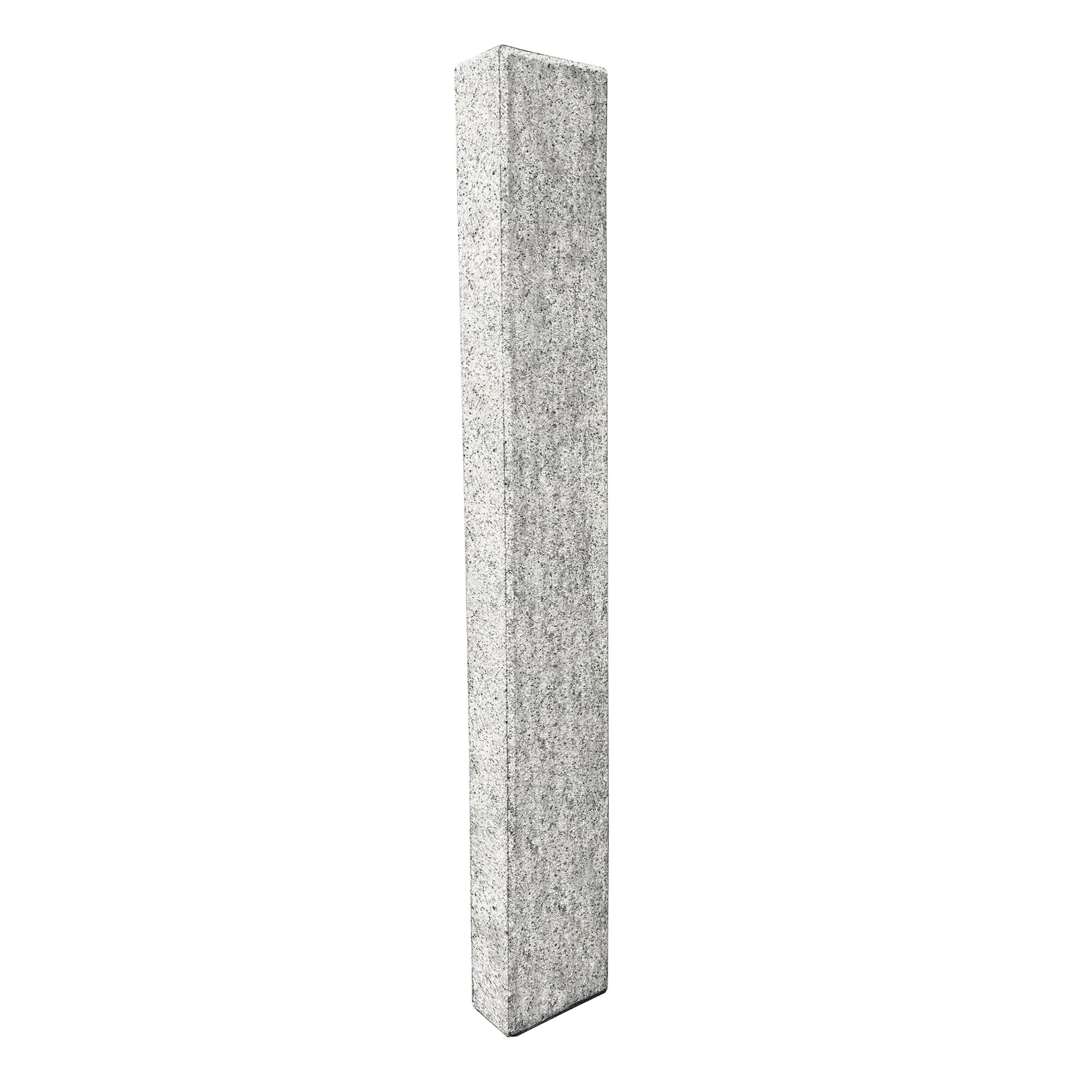 Granitfarbene Palisade 'T-Gravity Shine' auf weißem Hintergrund.