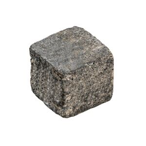 Mauerstein 'T-Wall Quarry Block' weiß/schwarz 20 x 20 x 20 cm