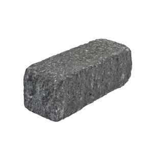 Mauerstein 'T-Wall Quarry' schwarz 37,5 x 12,5 x 12,5 cm