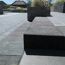 Nahaufnahme der Blockstufe 'T-Stair Shine' quarzit.