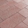 Terrassenplatte 'T-Court Grit' rot 40 x 40 x 4 cm