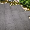 Terrassenplatte 'T-Court Grit' basaltfarben 60 x 40 x 4 cm