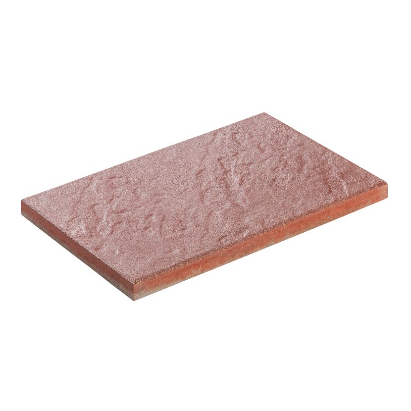 Terrassenplatte 'T-Court Grit' rot 60 x 40 x 4 cm