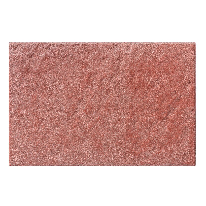 Terrassenplatte 'T-Court Grit' rot 60 x 40 x 4 cm