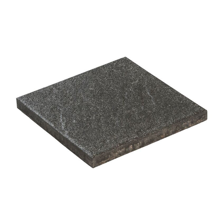 Terrassenplatte 'T-Court Grit' basaltfarben 40 x 40 x 4 cm