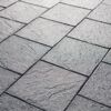 Terrassenplatte 'T-Court Grit' basaltfarben 40 x 40 x 4 cm