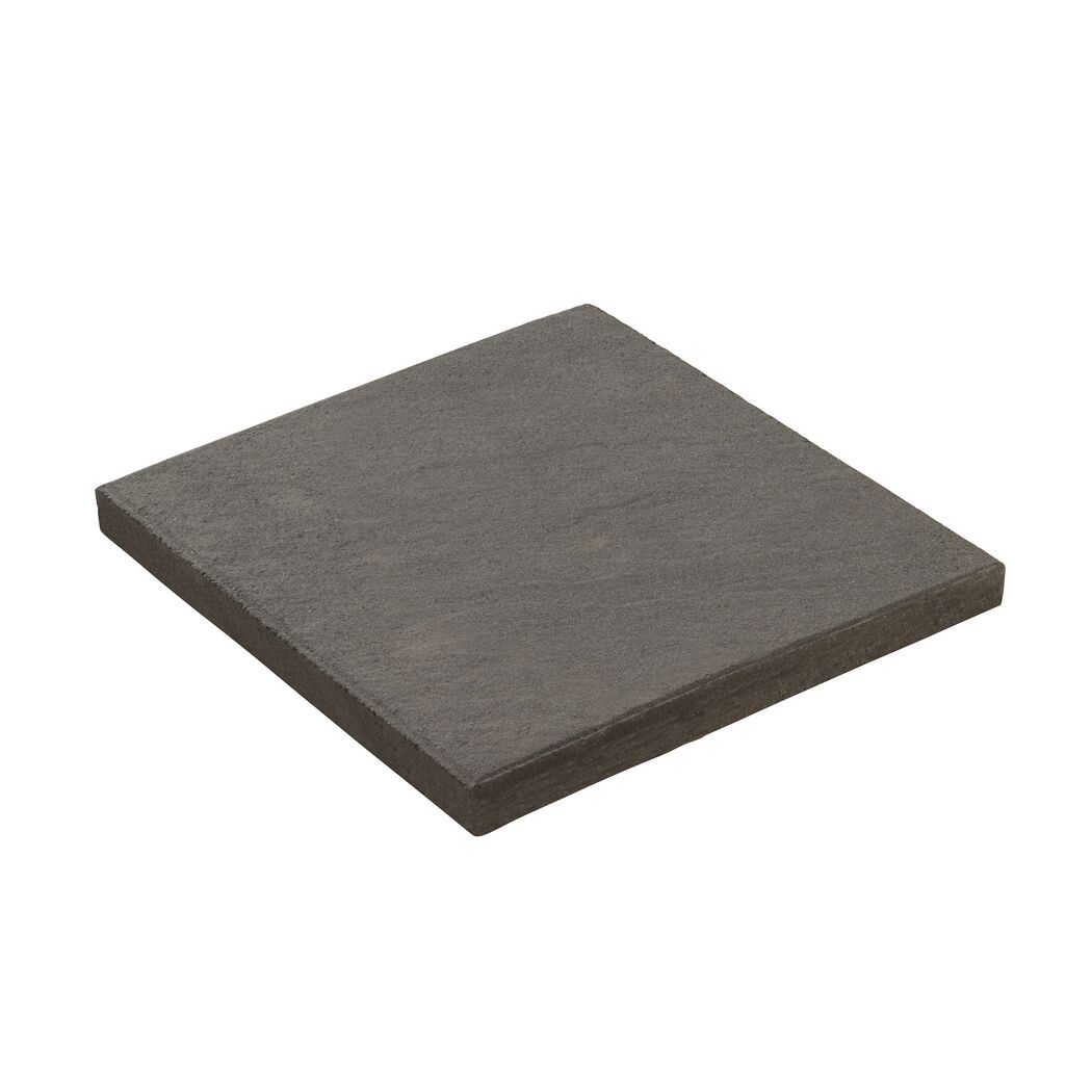 Terrassenplatte 'T-Court Posh' basaltfarben/schwarz 40 x 40 x 4 cm
