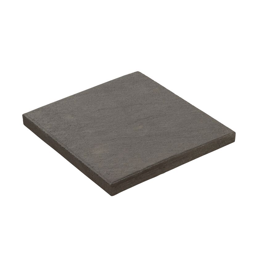 Terrassenplatte 'T-Court Posh' basaltfarben/schwarz 40 x 40 x 4 cm