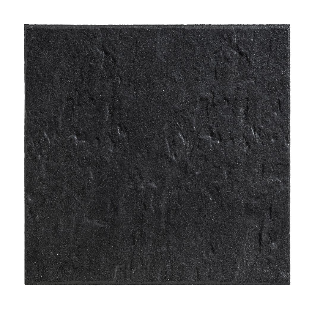 Terrassenplatte 'T-Court Grit' basaltfarben/schwarz 40 x 40 x 4 cm