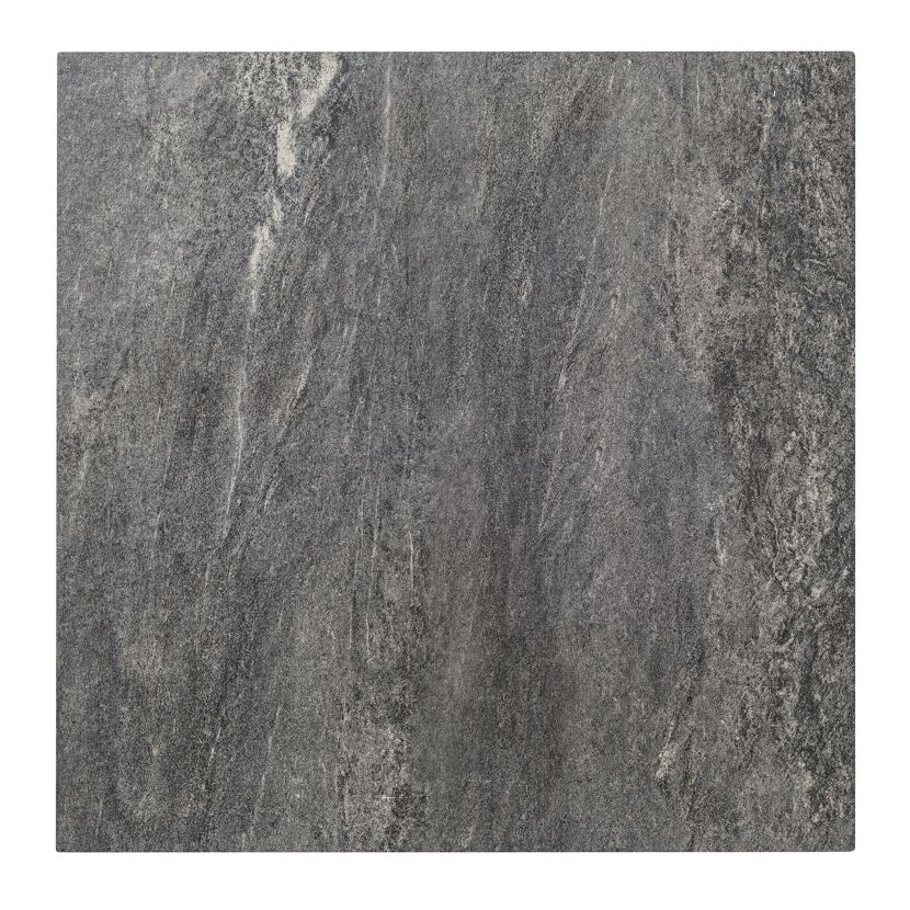 Terrassenplatte 'T-Court Connected' basaltfarben 60 x 60 x 4 cm