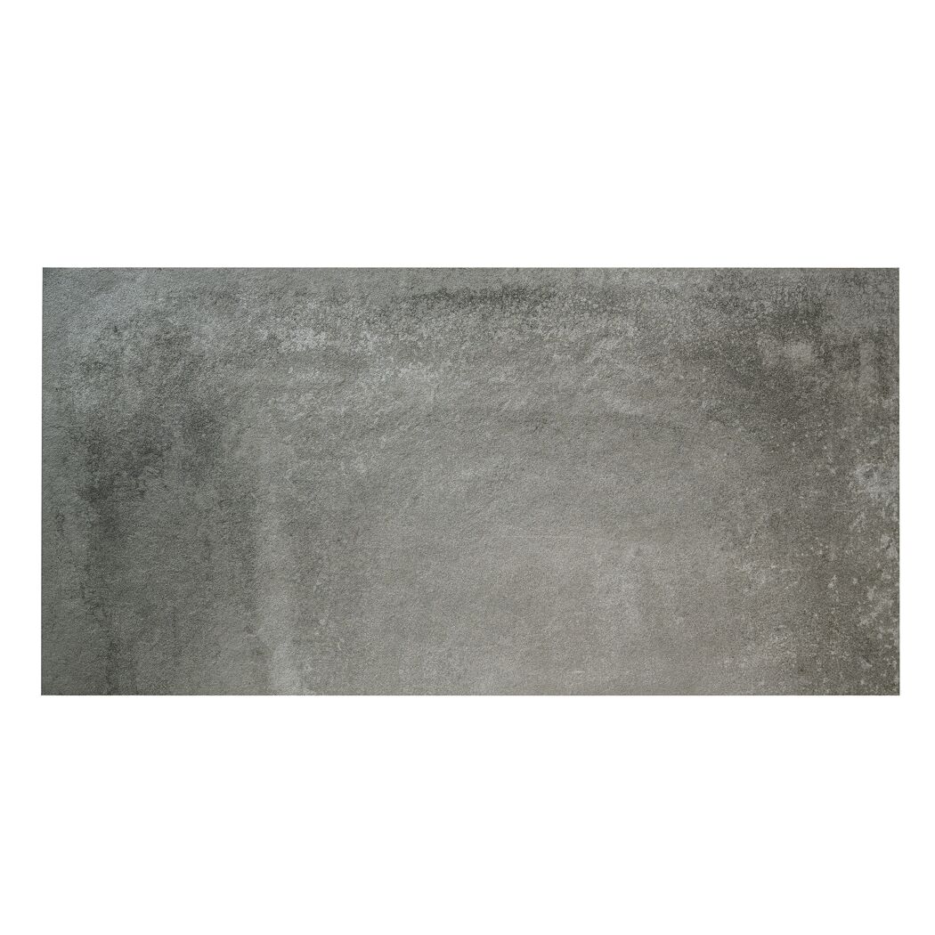 Terrassenplatte 'T-Court Connected' basaltfarben 80 x 40 x 4 cm