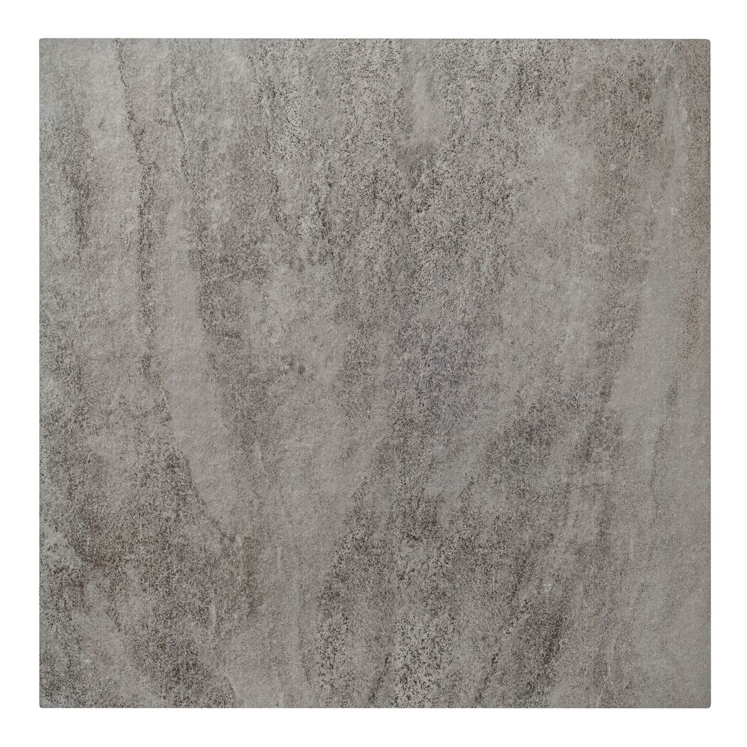 Terrassenplatte 'T-Court Connected' quarzitfarben 60 x 60 x 4 cm