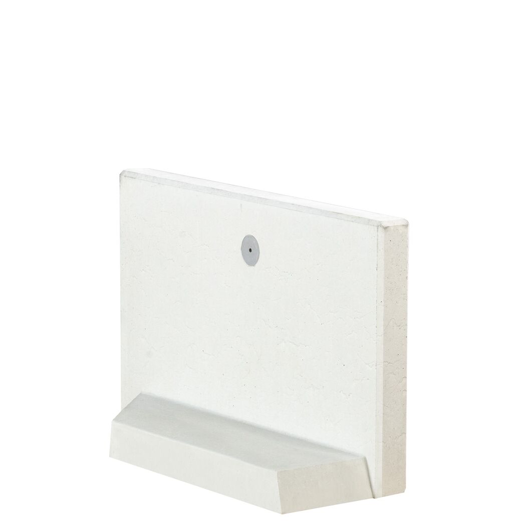 L-Stein-Ecke grau 55 x 100 x 8 cm